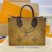 Louis Vuitton Onthego Monogram Giant Reverse Brown In Coated Canvas With Gold-Tone - M45039 - 35 x 27 x 14  cm - 2