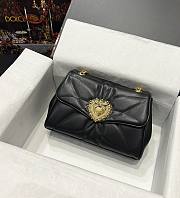 Kitlife DOLCE & GABBANA  Large Devotion Shoulder Black Bag - 26*18*8.5cm - 1