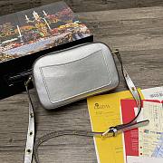 Kitlife Dolce & Gabbana Leather DG Logo Shoulder Silver Bag - 12*19*5.5cm - 2