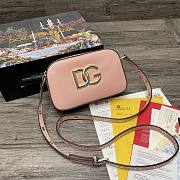 	 Kitlife Dolce & Gabbana Leather DG Logo Shoulder Light Pink Bag - 12*19*5.5cm - 1