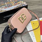 	 Kitlife Dolce & Gabbana Leather DG Logo Shoulder Light Pink Bag - 12*19*5.5cm - 4