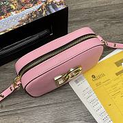 	 Kitlife Dolce & Gabbana Leather DG Logo Shoulder Pink Bag - 12*19*5.5cm - 2