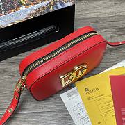 	 Kitlife Dolce & Gabbana Leather DG Logo Shoulder Red Bag - 12*19*5.5cm - 3