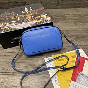 	 Kitlife Dolce & Gabbana Leather DG Logo Shoulder Blue Bag - 12*19*5.5cm - 5