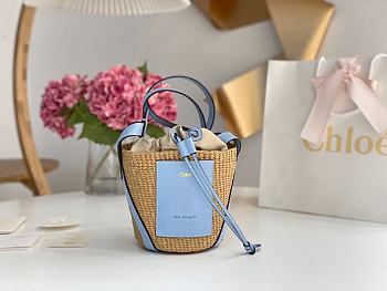 Kitlife Chloe small basket blue - 17x16x16cm