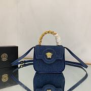 Kitlife Versace La Medusa Mini Denim Bag - 16x12x6cm - 1