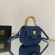 Kitlife Versace La Medusa Mini Denim Bag - 16x12x6cm - 4