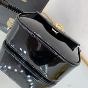 Kitlife Versace La Medusa Patent Mini Black Bag - 16x12x6cm - 3