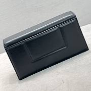 Kitlife Jacquemus Crossbody Black Leather Bag - 23x12x4cm - 2