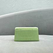 	 Kitlife Jacquemus Crossbody Green Suede Leather Bag - 23x12x4cm - 5