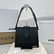 Kitlife Jacquemus Black Le Bambino 24 Leather Shoulder Bag - 26x22x9.5cm - 1