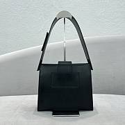 Kitlife Jacquemus Black Le Bambino 24 Leather Shoulder Bag - 26x22x9.5cm - 4