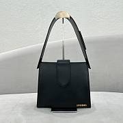 Kitlife Jacquemus Black Le Bambino 24 Leather Shoulder Bag - 26x22x9.5cm - 3