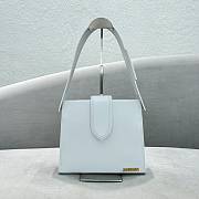 	 Kitlife Jacquemus White Le Bambino 24 Leather Shoulder Bag - 26x22x9.5cm - 5