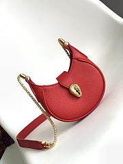 	 Kitlife Bvlgari Serpenti Ellipse Leather Micro Red - 13 X 8 X 3.5cm - 1