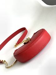 	 Kitlife Bvlgari Serpenti Ellipse Leather Micro Red - 13 X 8 X 3.5cm - 5