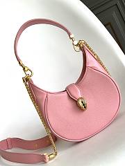 	 Kitlife Bvlgari Serpenti Ellipse Leather Small Pink - 19.5 X 20 X 5cm - 1