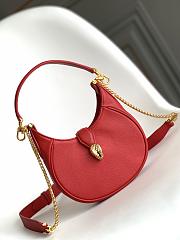 	 Kitlife Bvlgari Serpenti Ellipse Leather Small Red - 19.5 X 20 X 5cm - 1