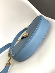	 Kitlife Bvlgari Serpenti Ellipse Leather Small Blue - 19.5 X 20 X 5cm - 5