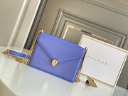 	 Kitlife Bvlgari Serpenti Chain Link Shoulder Purple Bag - 19*13.5*6cm - 1