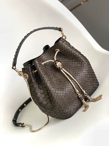 Kitlife BVLGARI  Python Serpenti Forever Bucket Bag - 16*10*19cm