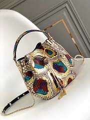 	 Kitlife BVLGARI Python Serpenti Forever Bucket Bag Multicolor - 16*10*19cm - 1