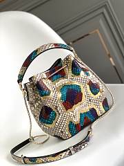 	 Kitlife BVLGARI Python Serpenti Forever Bucket Bag Multicolor - 16*10*19cm - 3