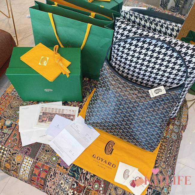 	 Kitlife Goyard Bohème Hobo Black Bag - 27 cm x 15 cm x 42 cm - 1