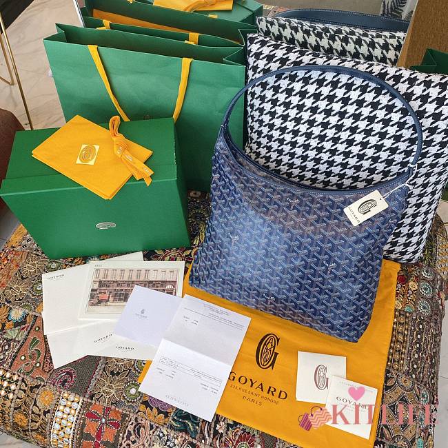 	 Kitlife Goyard Bohème Hobo Navy Blue Bag - 27 cm x 15 cm x 42 cm - 1