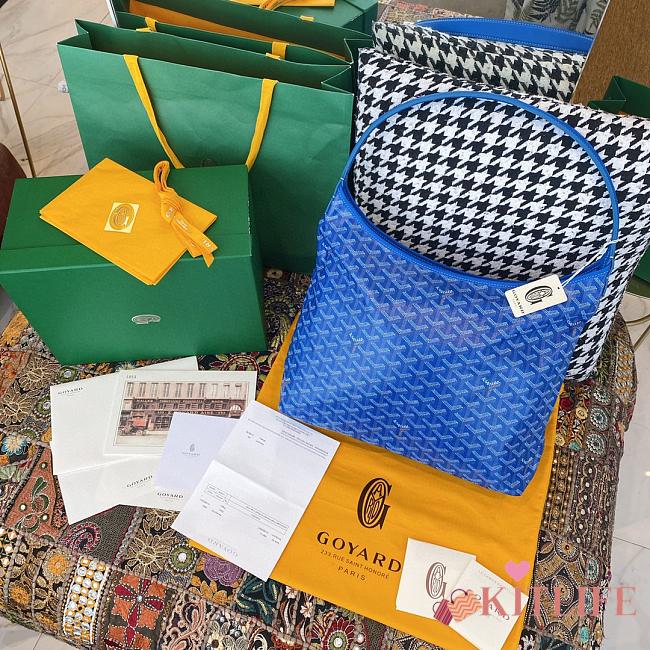 	 Kitlife Goyard Bohème Hobo Blue Bag - 27 cm x 15 cm x 42 cm - 1