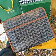 Kitlife Goyard Jouvence GM Toiletry Brown and Black Bag - 23 cm x 7.5 cm x 29.5 cm - 3