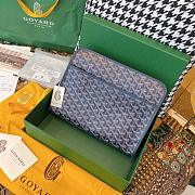 	 Kitlife Goyard Jouvence GM Toiletry Navy Blue Bag - 23 cm x 7.5 cm x 29.5 cm - 1