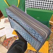 	 Kitlife Goyard Jouvence GM Toiletry Grey Bag - 23 cm x 7.5 cm x 29.5 cm - 4