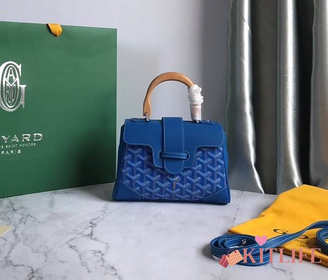 	 Kitlife Goyard Saigon Souple Mini Bag Blue - 15 cm x 7.5 cm x 20 cm - 1