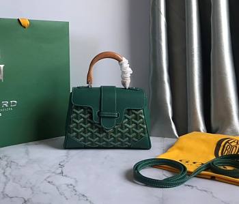 	 Kitlife Goyard Saigon Souple Mini Bag Green - 15 cm x 7.5 cm x 20 cm