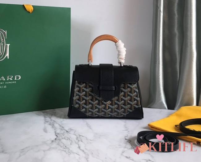 	 Kitlife Goyard Saigon Souple Mini Bag Black - 15 cm x 7.5 cm x 20 cm - 1