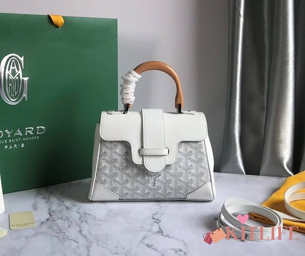 	 Kitlife Goyard Saigon Souple Mini Bag White- 15 cm x 7.5 cm x 20 cm - 1
