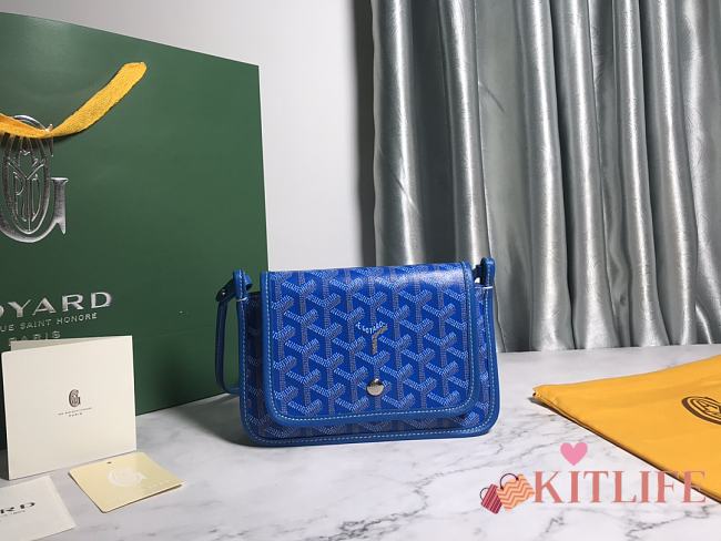 Kitlife Goyard Plumet Pocket Wallet Blue - 14 cm x 2.5 cm x 20.5 cm - 1