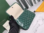 Kitlife Goyard Plumet Pocket Wallet Green - 14 cm x 2.5 cm x 20.5 cm - 2