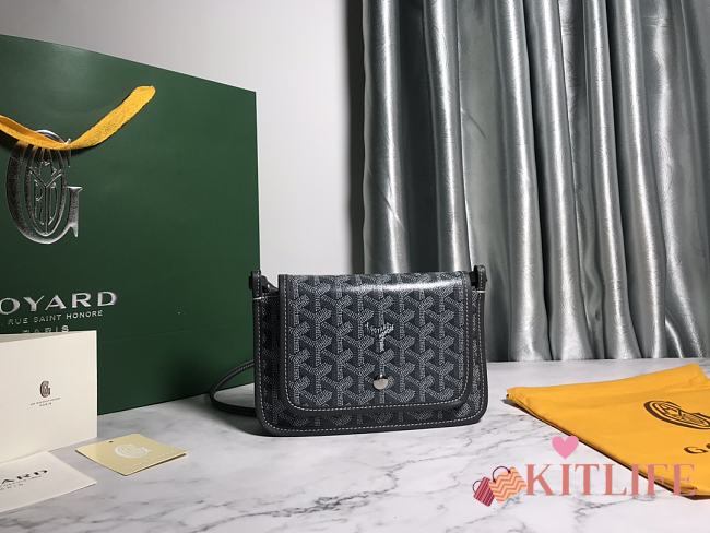 Kitlife Goyard Plumet Pocket Wallet Grey - 14 cm x 2.5 cm x 20.5 cm - 1