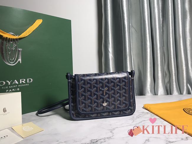 Kitlife Goyard Plumet Pocket Wallet Navy Blue - 14 cm x 2.5 cm x 20.5 cm - 1