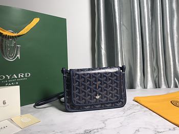 Kitlife Goyard Plumet Pocket Wallet Navy Blue - 14 cm x 2.5 cm x 20.5 cm