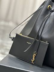 Ktilife YSL Flat Hobo Bag in Black - 697941 - 44×33×2.5cm - 2
