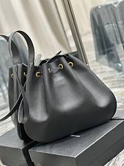 Ktilife YSL Flat Hobo Bag in Black - 697941 - 44×33×2.5cm - 3