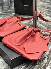 	 Ktilife YSL Flat Hobo Bag in Red - 697941 - 44×33×2.5cm - 5
