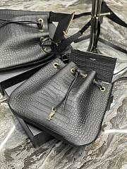 Ktilife YSL Flat Hobo Bag in Black Croc Leather - 697941 - 44×33×2.5cm - 5