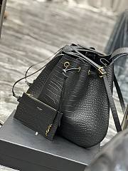 Ktilife YSL Flat Hobo Bag in Black Croc Leather - 697941 - 44×33×2.5cm - 4