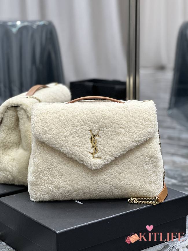 Kitlife YSL Shearling Toy Lou Lou Crossbody Large Bag - 32×22×11cm - 1