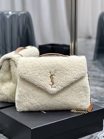 Kitlife YSL Shearling Toy Lou Lou Crossbody Large Bag - 32×22×11cm