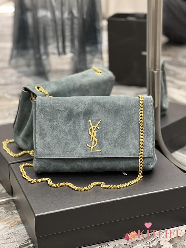 Kitlife YSL Kate reversible suede shoulder bag - 28.5x20x6cm - 553804 - 1